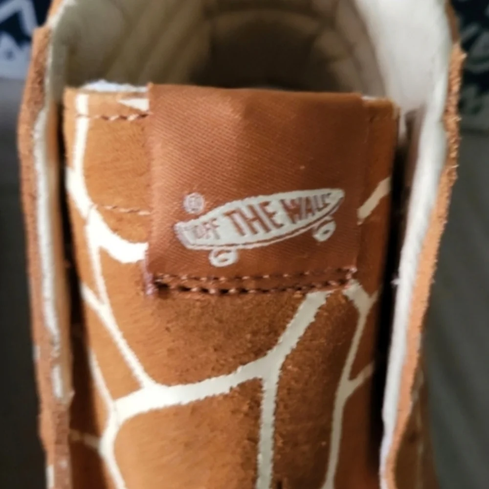 Vans Sk8 Hi Vault LX Women 5 Giraffe Print VNOA4CS52V3 Orange Brown 022025 - Picture 7 of 9